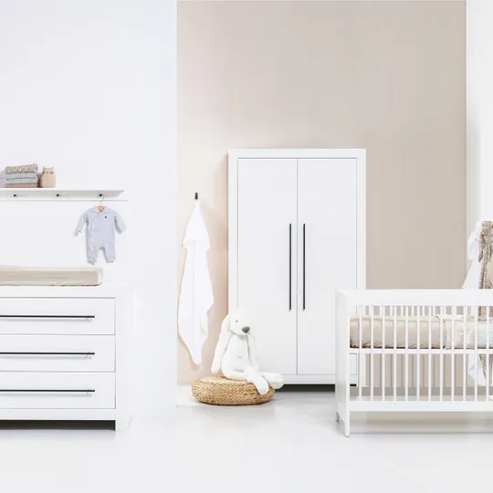 Europe Baby Vittoria III Babybett Weiß 60 x 120 cm
