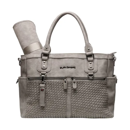 Little Company Monaco Flecht-Wickeltasche Taupe