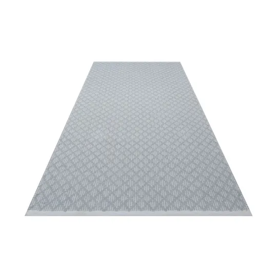 KidsDepot Teppich Checky Silber 70 x 140 cm