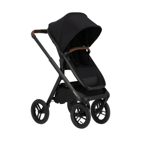 Dubatti One E6 Kinderwagen Dark Brown | Kindersitz| Base