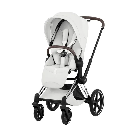 Cybex Priam 5 Style Kinderwagen 3-in-1 Set – Chrome Brown/Off White