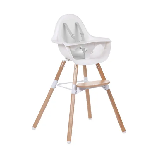 Childhome Evolu 2-in-1-Kinderstuhl Natur/ Weiß