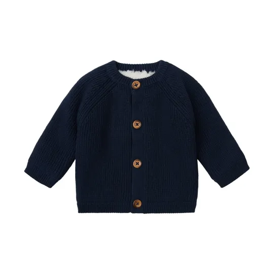 Noppies Nevers Strickjacke – Black Iris – Gr. 56