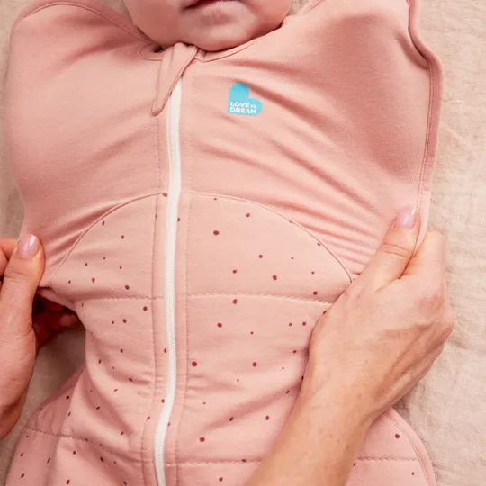 Love To Dream SwaddleUp™ 2.5 TOG - Stufe 1 - Größe M - Rose Pebble