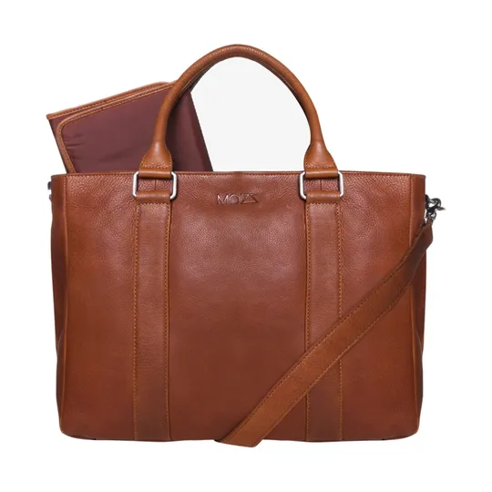 Mozz Bags Lovely Large Wickeltasche Cognac