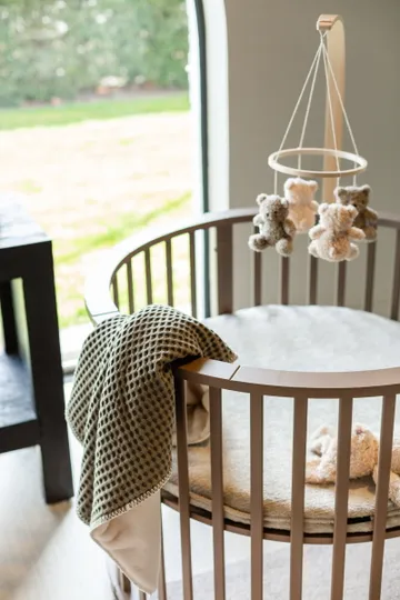 Koeka Wafel Oslo Babydecke- Teddy - Moss