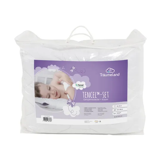 Träumeland Bettdecke und Kissen TENCEL™ – 135 x 200 cm + 80 x 80 cm