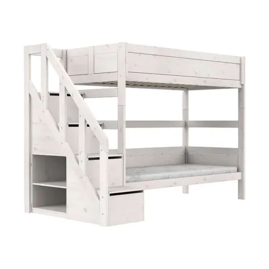 LIFETIME Kidsrooms Etagenbett mit Treppenschrank – Premium