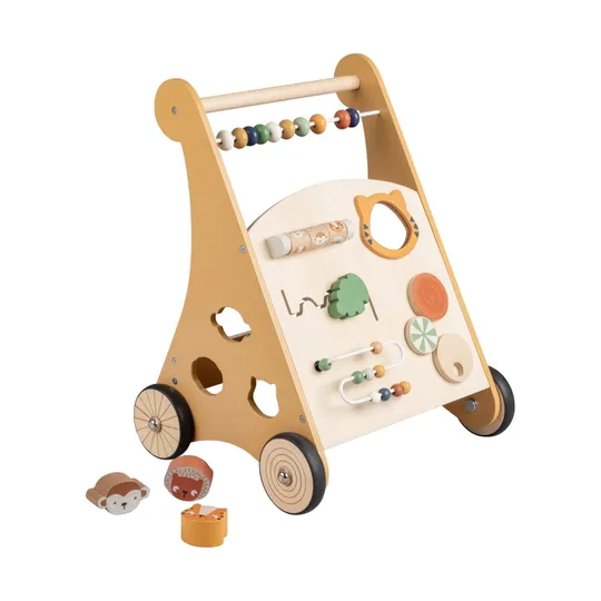 Sebra Activity Walker, Wooden, Wildlife
