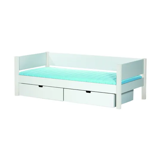 Manis-h Sif Kombibett Inkl. Schubladen - 90 x 160 cm - Silver
