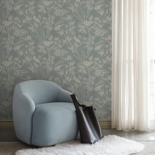 Sandberg Celeste Tapete - Misty Blue