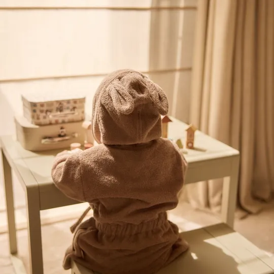 Jollein Bademantel - 3-4 Jahre - Milky Coffee