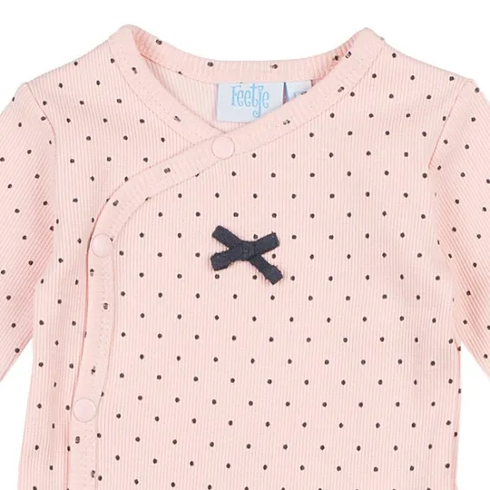  Feetje Dots Babybody Rosa Gr. 62