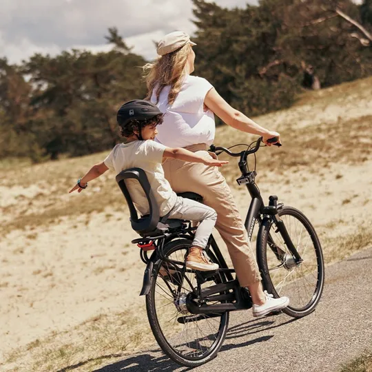 Urban Iki Junior Fahrradsitz MIK HD - Bincho Black/Inaho Beige