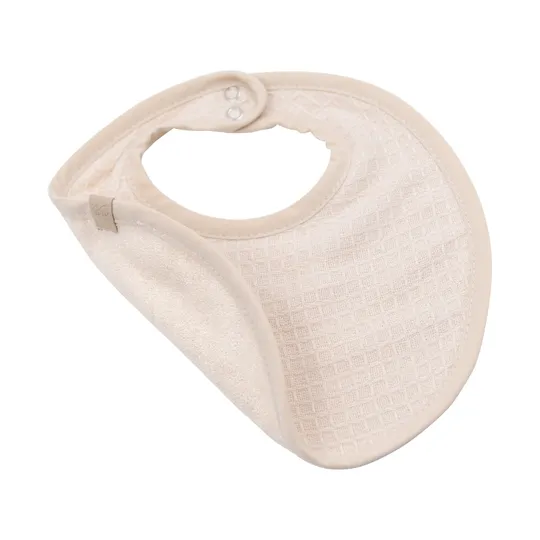 Bamboom Waffle Terry Lätzchen – 2er Set - Warm White