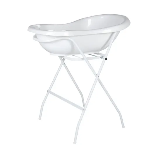 Basicline Basic Badewanne Weiß + Badewanneständer