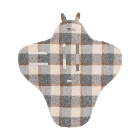 Jollein Einschlagdecke  Bunny - Kariert - Boucle