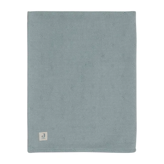 Jollein Cosy Knit Babydecke - 75x100 cm - Sea Green/Velvet