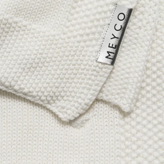 Meyco Babydecke Knots Offwhite 75 x 100 cm