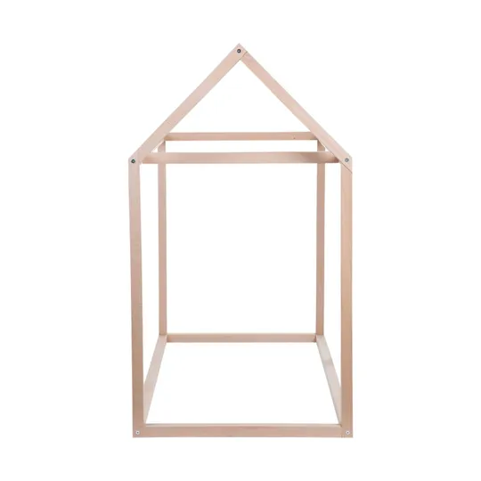 Childhome Haus Bettrahmen Natur 70 x 140 cm