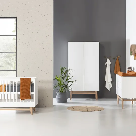 Kidsmill Noud Kleiderschrank 2-Türig Weiß