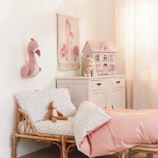 Little Dutch Blooming Safari Bettbezug - 120 x 150 cm - Rosa