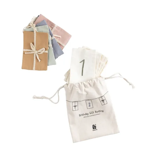 Sebra Birthday Bunting, Gifts,  Numbers, Organic Cotton