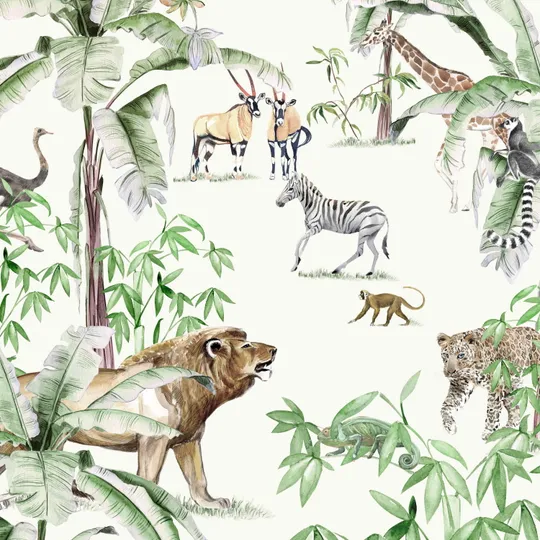 Creative Lab Amsterdam Just Another Day In The Jungle Tapete 300 x 280 cm