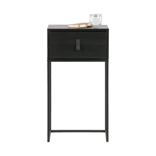 Woood Zola Nachttisch mit Schublade – Schwarz