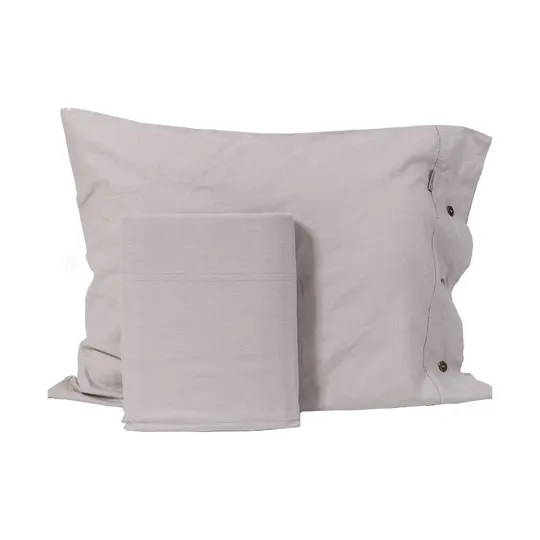 Town & Country Bettbezug Stonewash Grau 140 x 220 cm