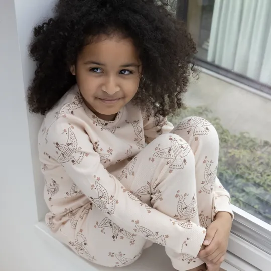 Feetje Pyjama Betsy Bird - Premium Sleepwear - Gr. 116 - Rosa