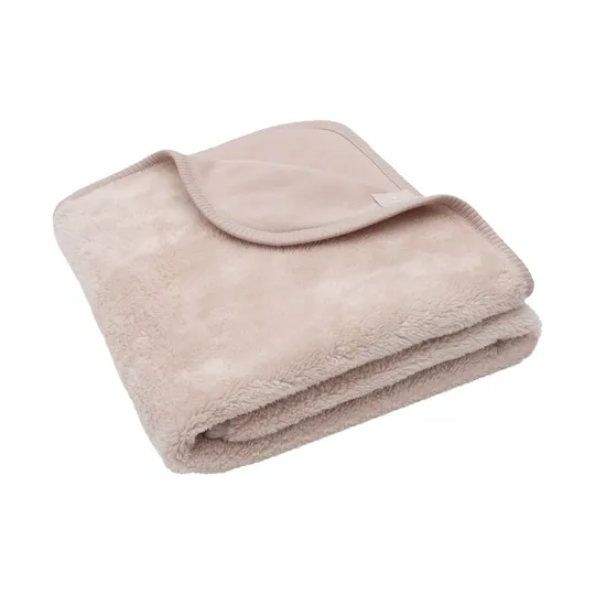 Jollein Babydecke - Basic Sherpa / Jersey - 75 x 100 cm - Silk Rose
