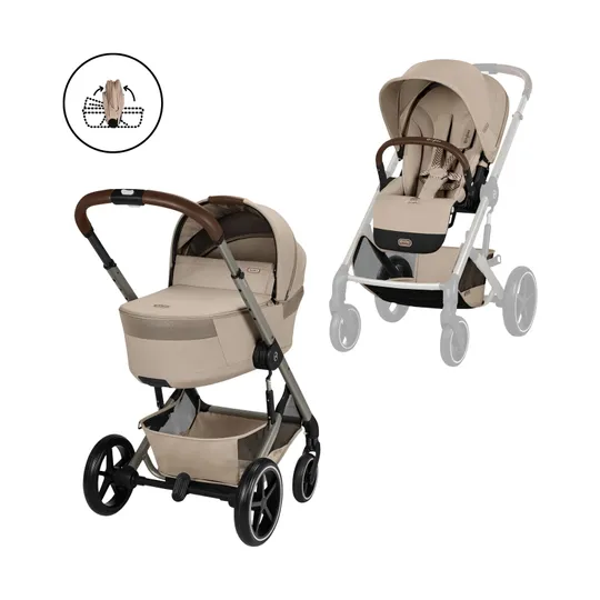 Cybex Balios S Lux 2-in-1 Kinderwagen mit Faltbarer Babywanne