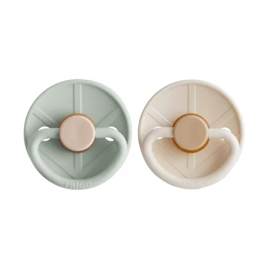 FRIGG Little Viking Schnuller - 6-18 Monate - 2 Stück - Sage/Cream
