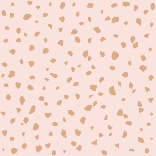 Estahome Terrazzo Tapete - 0,53 x 10,05 m - Zartrosa / Rosegold