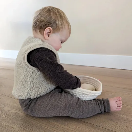 Alwero Babyweste - Lulu Light - Größe 80/86 - Sand Brown