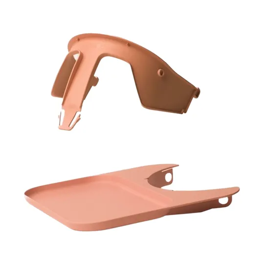 Kaos Klapp Sicherheitsbügel & Essbrett-Set – Recycling-Kunststoff – Terracotta Pink