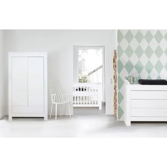 Kidsmill Alaska Babybett Mattweiß 70 x 140 cm
