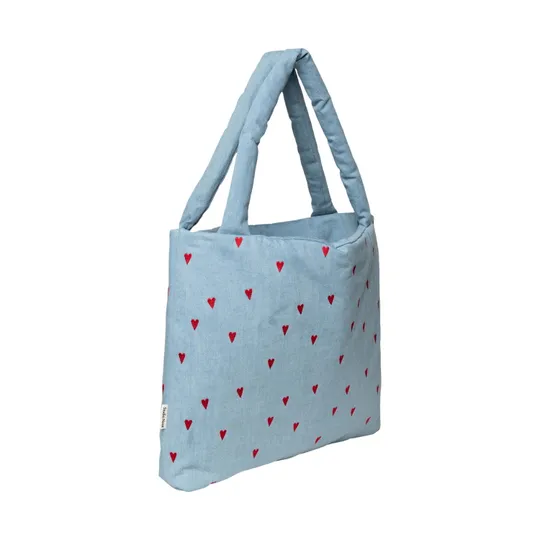 Studio Noos Mom Bag - Denim Hearts