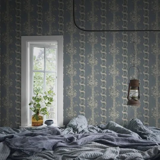 Sandberg Alexandra Tapete - Misty Blue