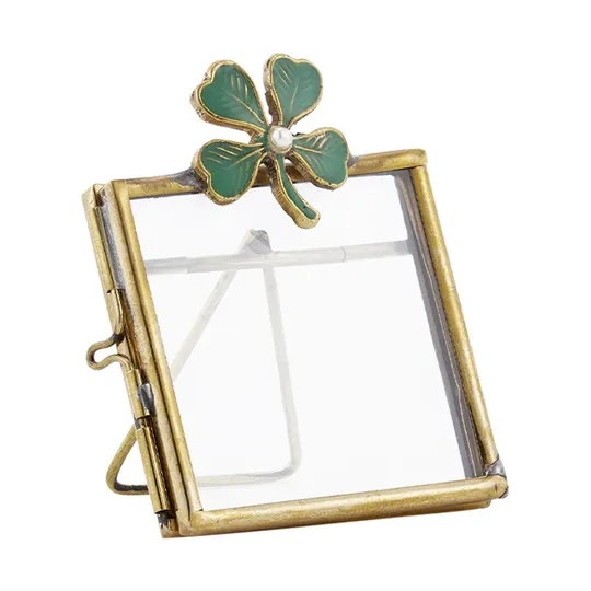 Doing Goods Lucky Clover Frame Mini - Shiny Gold