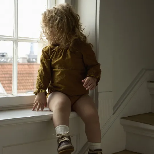 Lil' Atelier Mahogany Babybody - Größe 74 - Braun