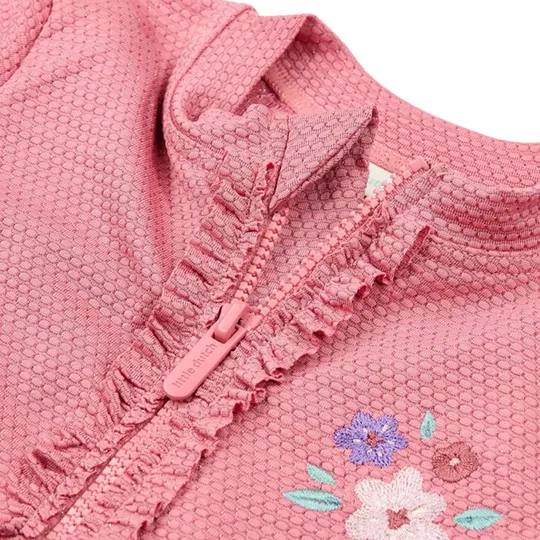 Little Dutch Badeanzug Kurzarm - Dreamy Pink Sparkle - Größe 98/104