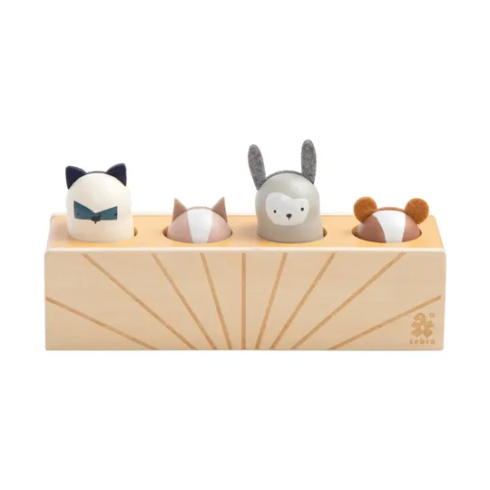 Sebra Pop Up Toy, Wooden, Woodland, Fsc™️ 100%