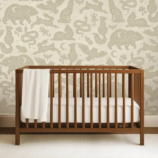 Creative Lab Amsterdam Starlight Vliestapete - 292,2 x 280 cm - Beige