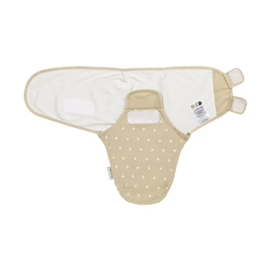 Meyco Baby Sweet Heart Pucktuch - 0-3 Monate - Sand/Soft Sand