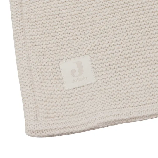 Jollein Babydecke - Basic Knit - 75 x 100 cm - Oatmeal/Samt