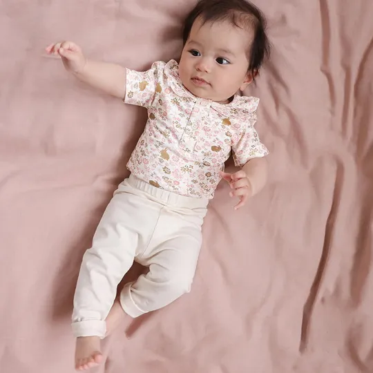 Cam Cam Copenhagen Baby Leggings - Louie - Größe 68 cm - Antique White