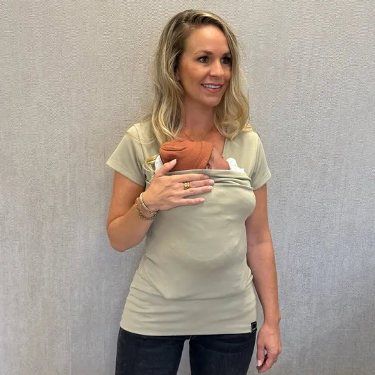 Womboo Beutelshirt Damen - Taupe - Größe XL