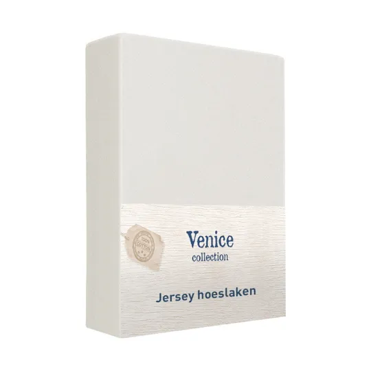 Venice Jersey Spannbettlaken Ecru 80/90 x 200 cm